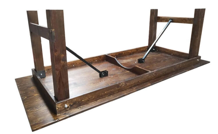 Color H farm tables wood