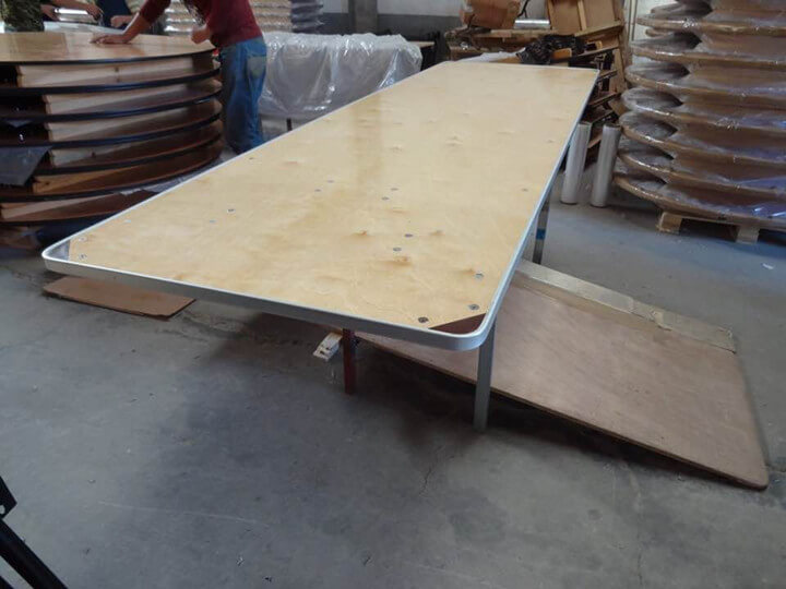 Folding Table with Aluminum edge