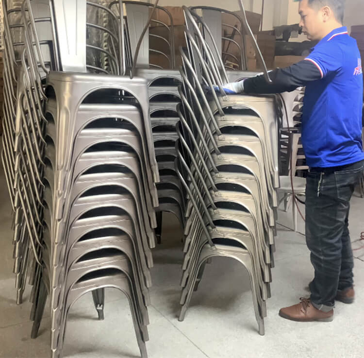 black metal chair manufacturer