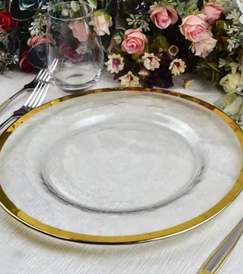 Bulk Clear Charger Plates