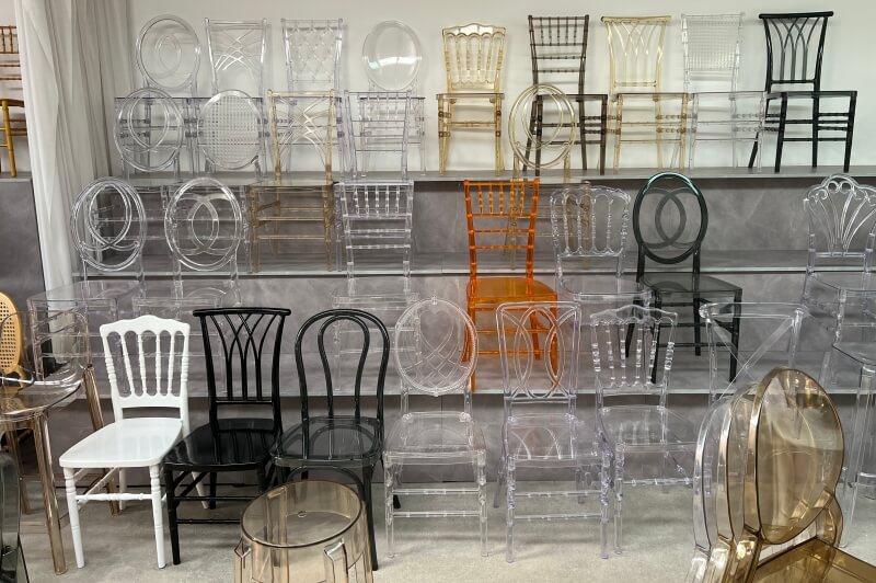 clear wedding chair factory