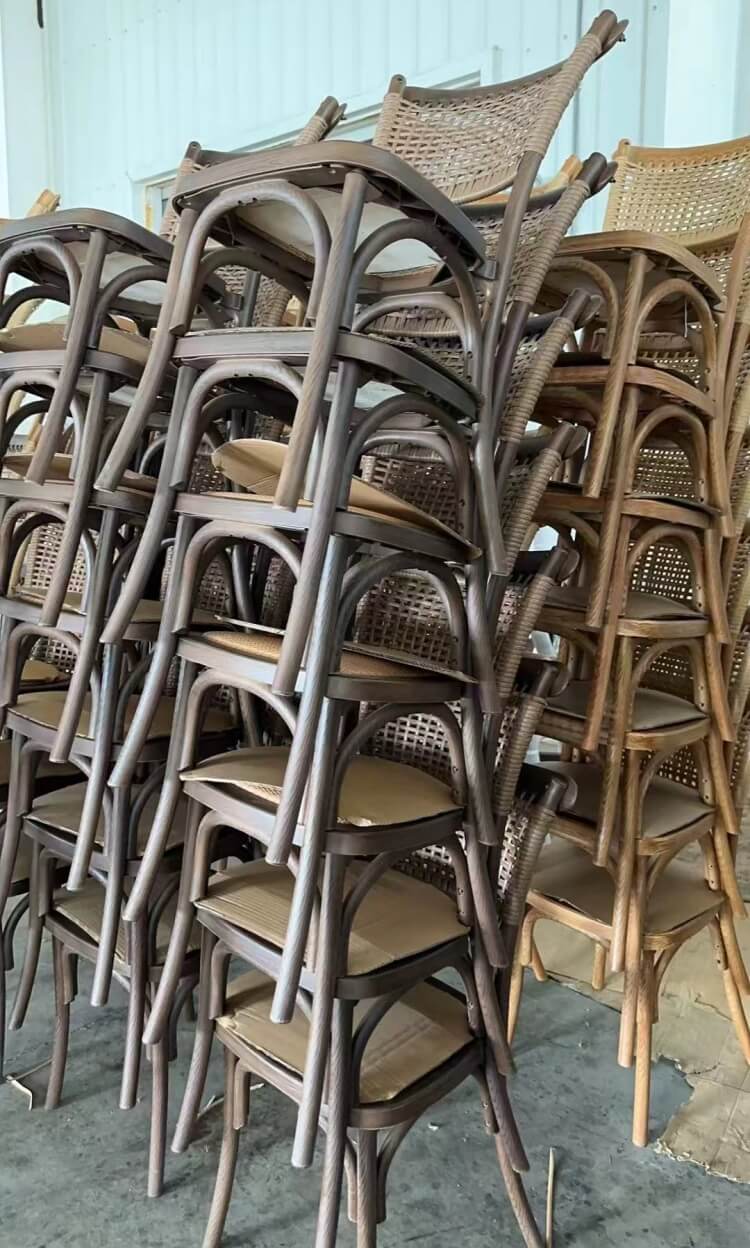 cross back plastic chair wholesale