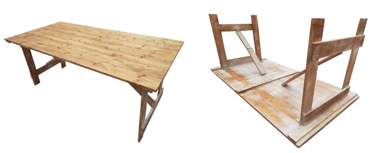 Simple UK style Outdoor Farmhouse Tables wholesale