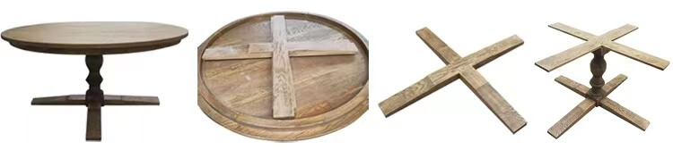 100% Solid Oak Round Outdoor Tables wholesale