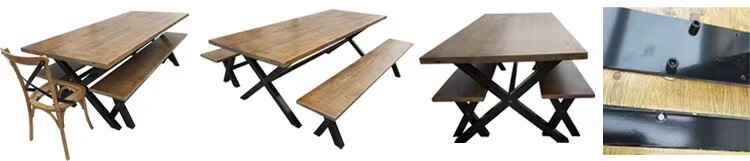 Farmhouse Tables With Metal Legs (1)