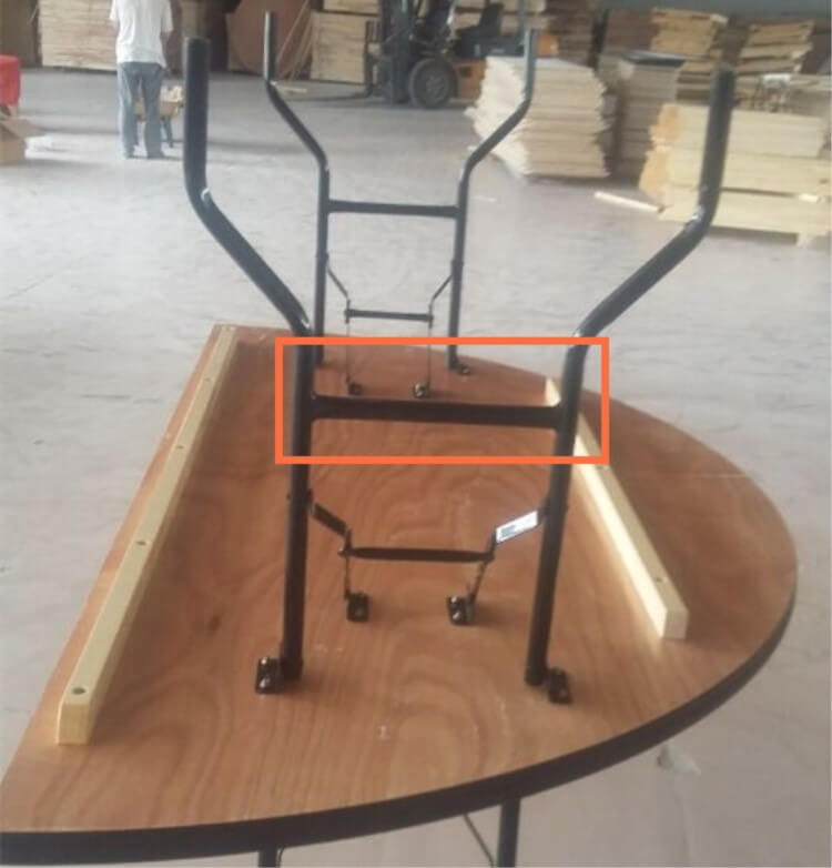 half-round table wood