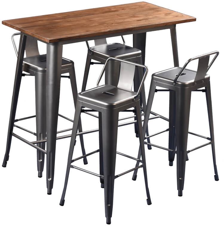 Industrial style dining table