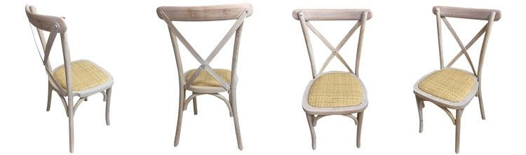 limewash cross back chairs