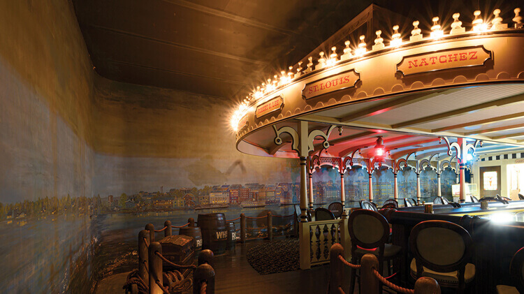 louis chair in the bar