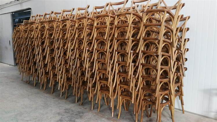 natural oak x back chairs factory