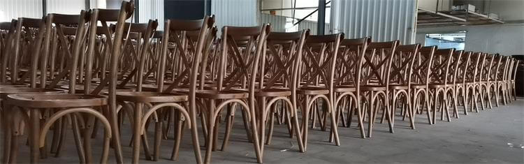 UK oak cross back chairs 