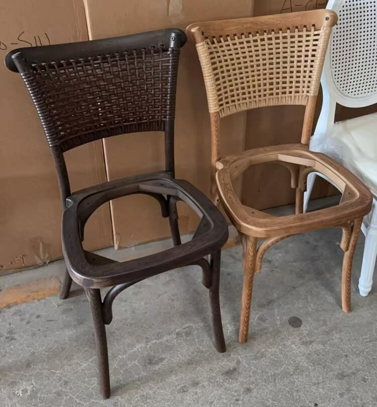 plastic cross back chair supplier