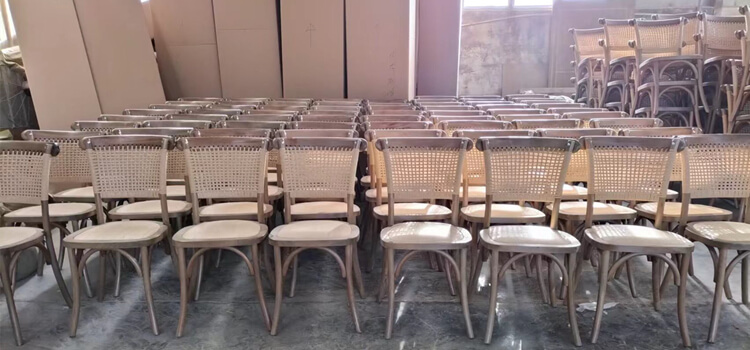 rattan back dining chair