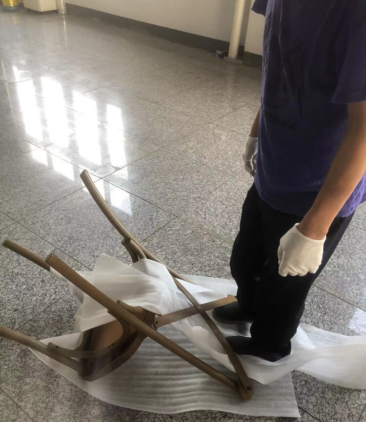 resin cross back chair factory in China