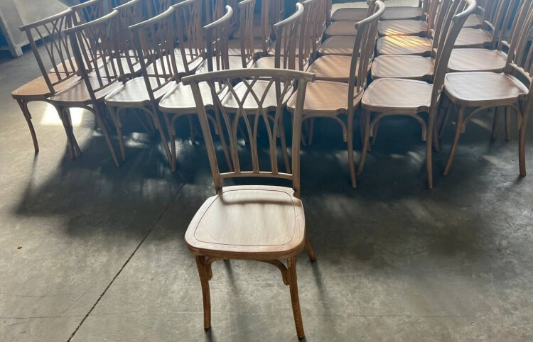 resin willow stacking chair bulk