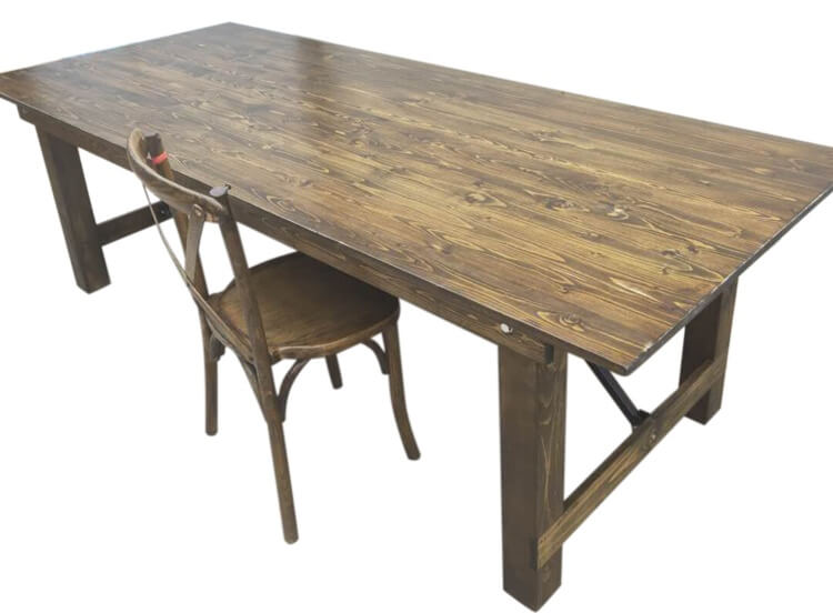 Rustic Brown Farmhouse table