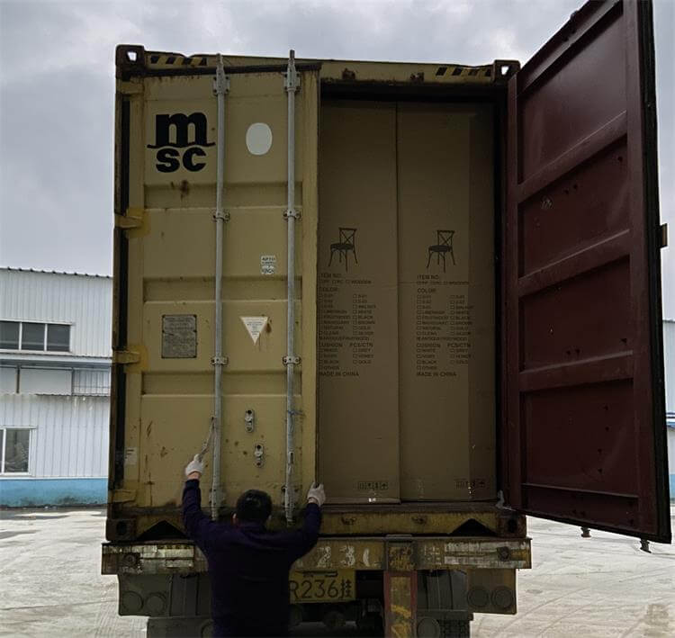 stackable crossback chairs loading