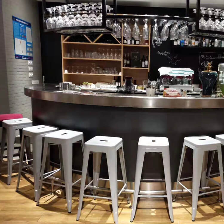 white-metal-bar-stool