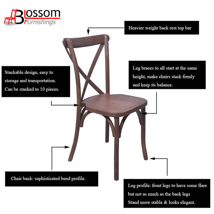 crossback dining chair wholesale