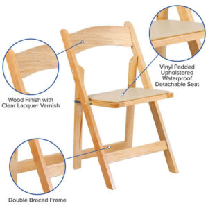 wooden folding chair