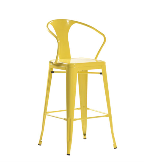 Yellow Metal Tolix Barstools