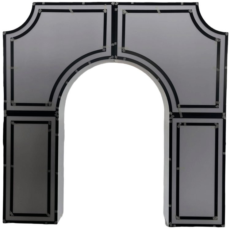 black Elegant background bracket wedding arch