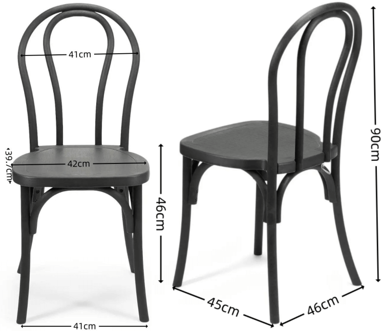 brown resin thonet chair factory