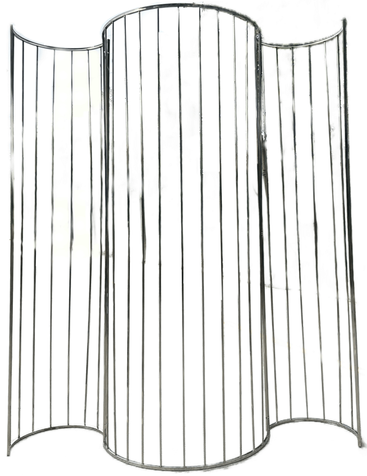 Curved background wall