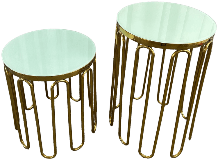 Gold Paperclip Flower Stand