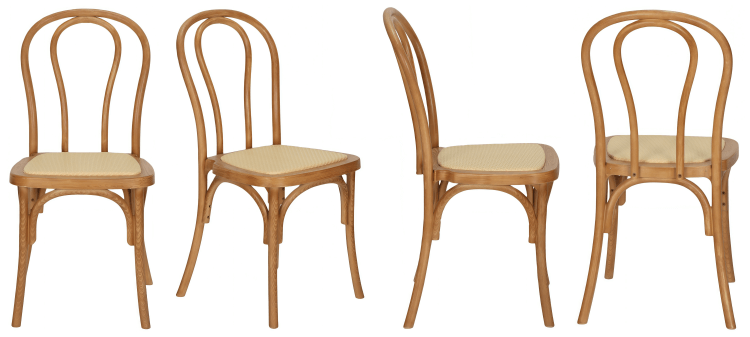 resin thonet chair with rattan seat bulk