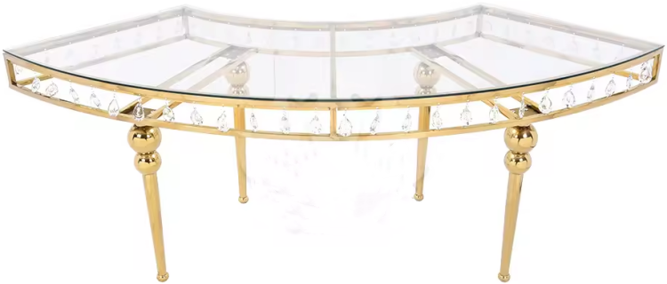 Romantic luxury crystal table