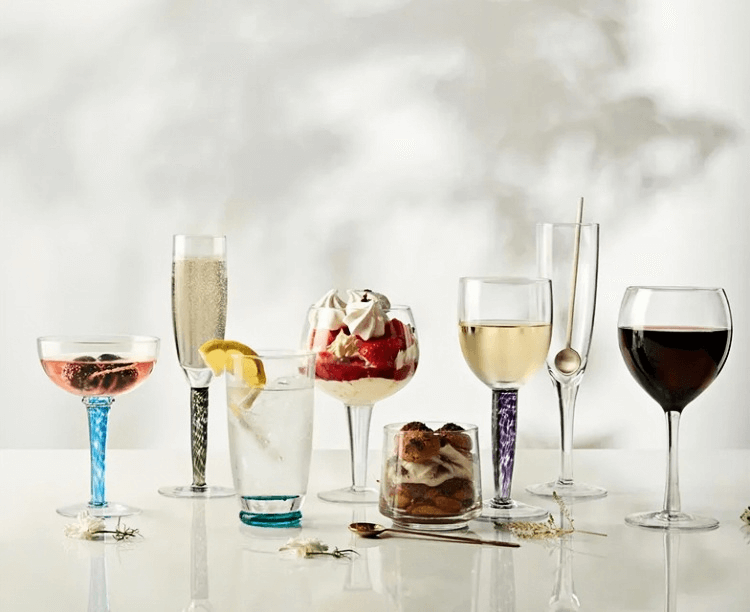 wedding wine glassware