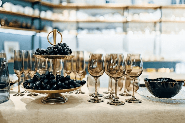 wedding wine glassware bulk